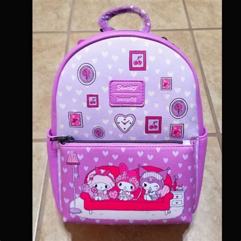 Loungefly Sanrio My Melody And Kuromi Mini Backpack Town