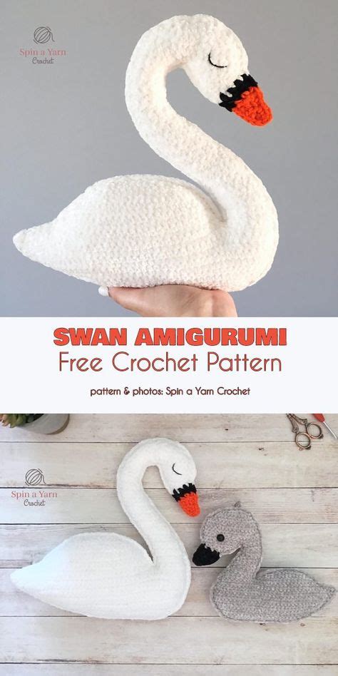 51 Swan Crochet Ideas In 2021 Crochet Crochet Birds Crochet Patterns