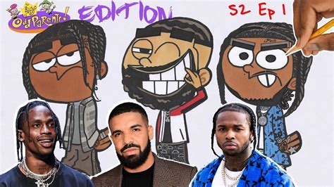 Draw Rappers As Cartoons Drake Travis Scott Pop Smoke S2 Ep1
