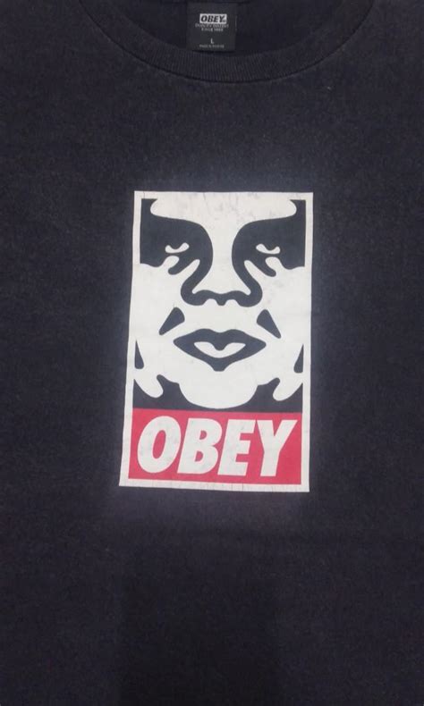 Vintage Obey Logo Box Mens Fashion Tops And Sets Tshirts And Polo