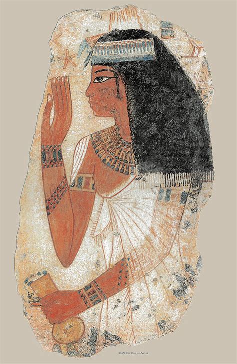 Ancient Egyptian Lady Tjepu Painting By Ben Morales Correa
