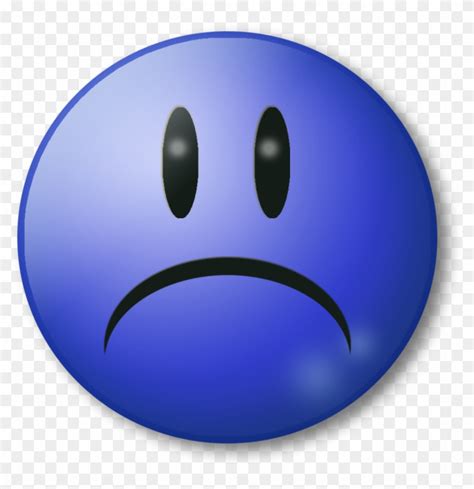File Sadness Blue Sad Face Clipart 143739 Pikpng