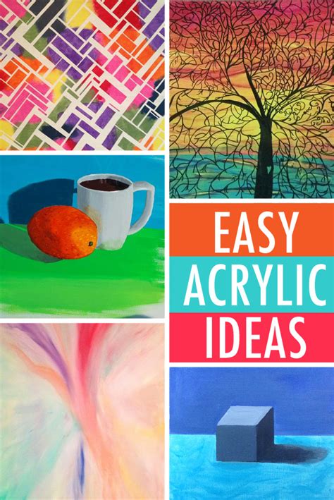 Easy Painting Ideas 6 Acrylic Subjects For Beginners