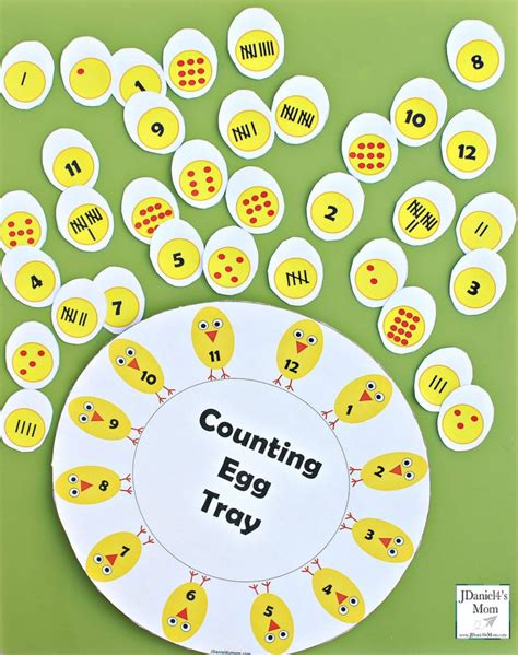Number Recognition Counting Egg Tray