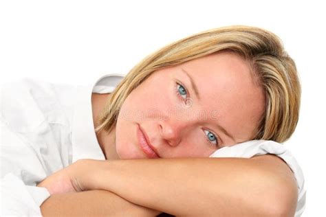 Peaceful Woman Stock Photo Image Of Pretty Relaxed Comfortable 1382670