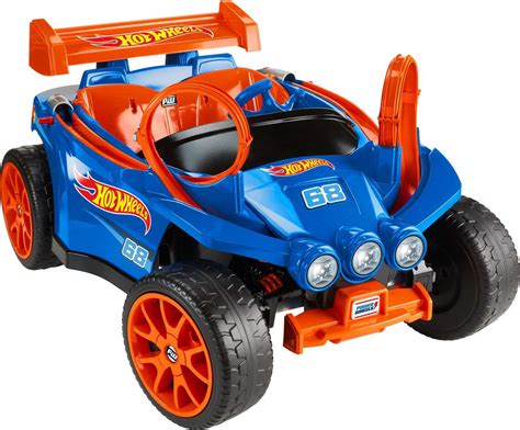 Power Wheels Hot Wheels Racer 12v Ride On And Playset With 5 Hot Wheels
