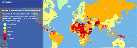 Travel Risk Map 2019 Shows The Level Of Safety In Countries Laptrinhx