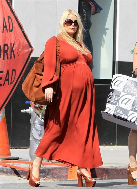 Pregnant Jessica Simpson Flaunts Giant Baby Bump In Beverly Hills