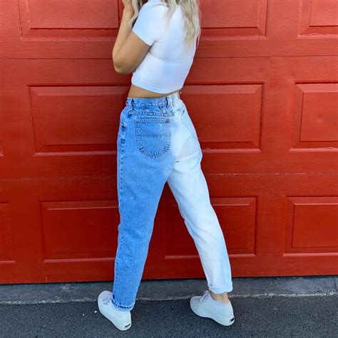 Diy Bleached Two Tone Jeans Sarah Scoop