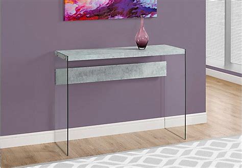 Housely Gray Console Table Accent Tables Colors Glass Console Table