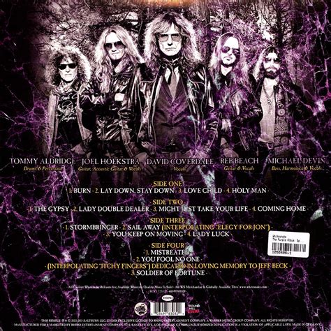 Whitesnake The Purple Album Special Gold Edition Vinyl 2lp 2023