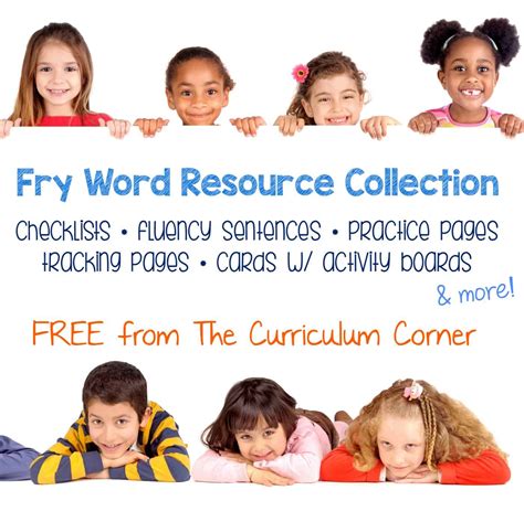 Fry Resource Collection The Curriculum Corner 123