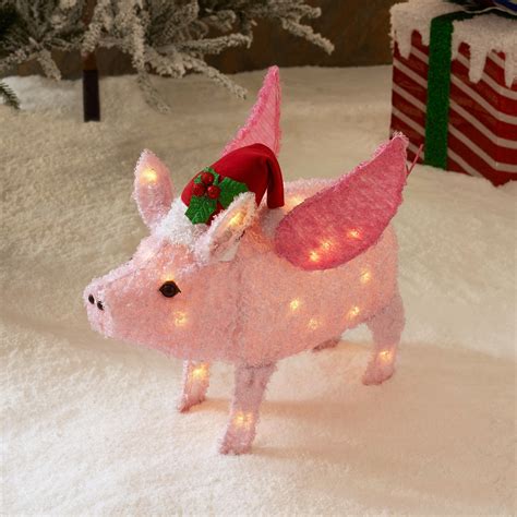 Choose your favorite pig designs and purchase them as wall art, home decor, phone cases, tote bags, and more! Flying Pig Christmas Yard Decoration - Home Decorating Ideas