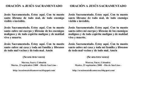 Jesus Sacramentado 2 23 Septiembre 2008 Oracion