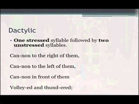 Rhythm and Meter in Poetry 2.0 - YouTube