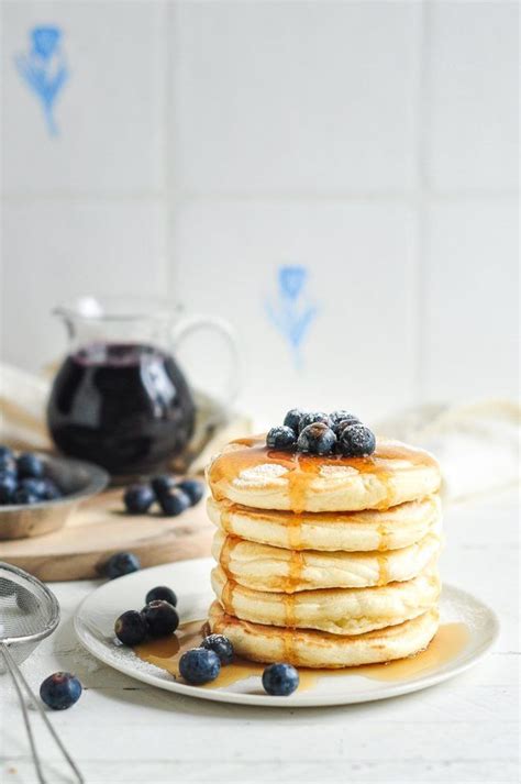 Easy Fluffy Pancakes With Step By Step Photos Eat Little Bird