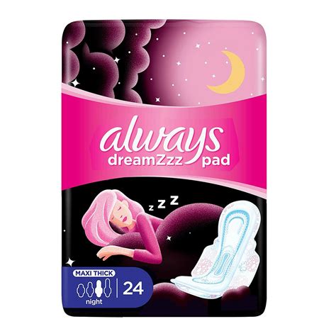 Buy Always Cotton Soft Maxi Thick Night Sanitary Wings Pads 24 Pads