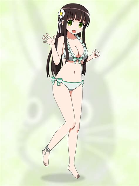 Safebooru 1girl D Anklet Anko Gochiusa Bangs Barefoot Bikini Blunt