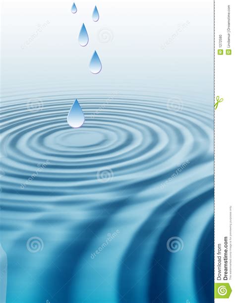Water Drop Ripples Stock Photo Image 1272580