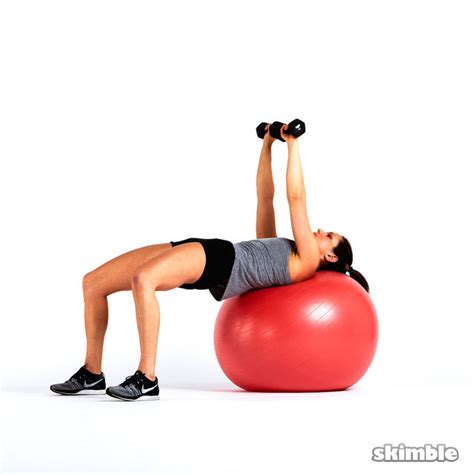 Stability Ball Chest Press With Glute Raises Exercise How To