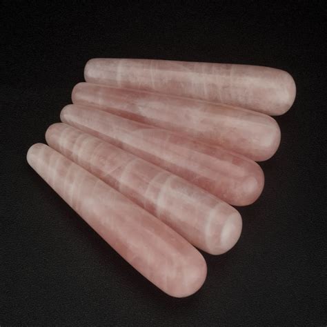 buy thick huge 100 natural rose quartz yoni wand body massager wands adult