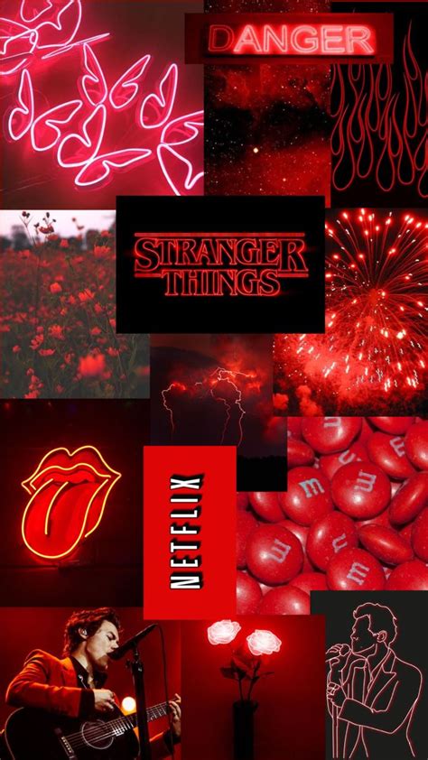 Red Aesthetic Collage Red And Black Wallpaper Dark Red Wallpaper