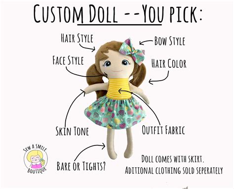 Handmade Cloth Rag Doll Custom Doll Look Alike Doll Etsy