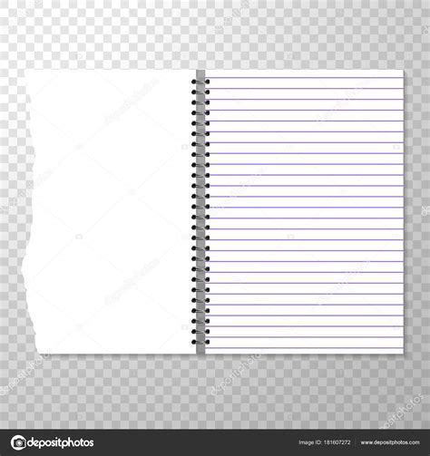 Maybe you would like to learn more about one of these? Opened Notebook Template Lined Blank Page Torn Piece Paper ...