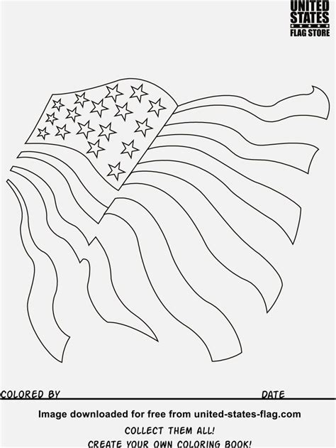 We found this cute flag coloring page over at crayola and thought it offered some great opportunities for learning this president's day! Free Coloring Page Of Usa Flag Full American Sheet Eagle ...