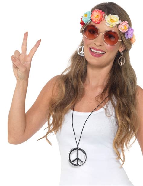 Kit Accessoires Hippie Femme Deguise Toi Achat De Accessoires