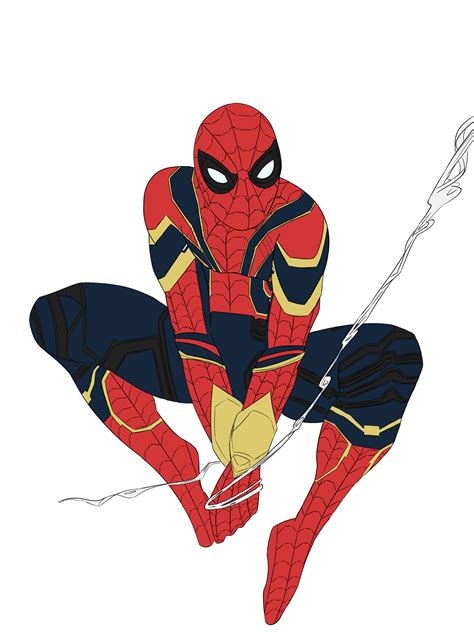 Drawing Iron Spider Man Spider Iron Spiderman Fanart Deviantart
