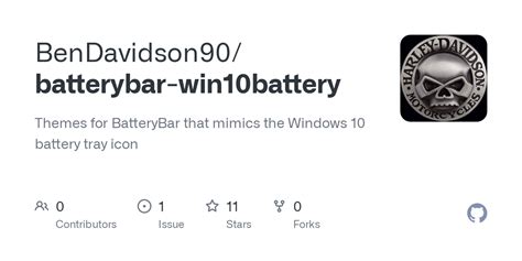 Github Bendavidson90batterybar Win10battery Themes For Batterybar