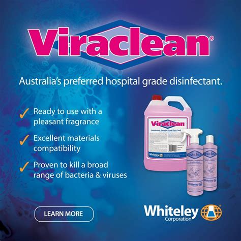 Whiteley Viraclean Hospital Grade Disinfectant Rapidclean Nz