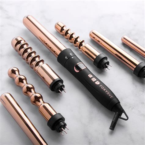 7 In 1 Curling Wand Rose Gold Foxybaecom
