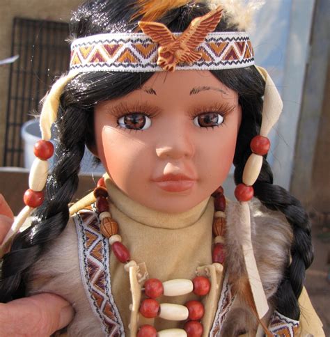 j misa collection porcelain doll native american doll with beaded dress ebay