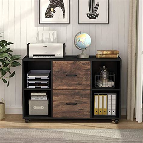 Tribesigns 2 Drawer File Cabinet Large Mobile Lateral Filing Cabinet