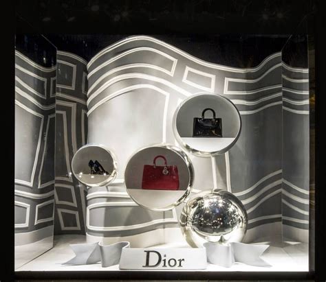 Dior At Saks Luxury Window Display Fashion Window Display Window