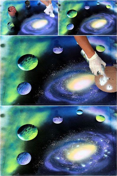 How To Do Spray Paint Galaxy Art Spray Paint Art Galaxy Art Spray