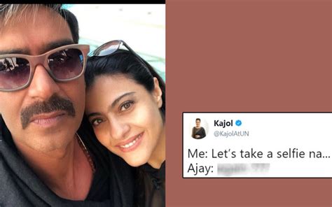 Kajol Wanted To Take A Selfie With Hubby Ajay Devgn And His Reaction