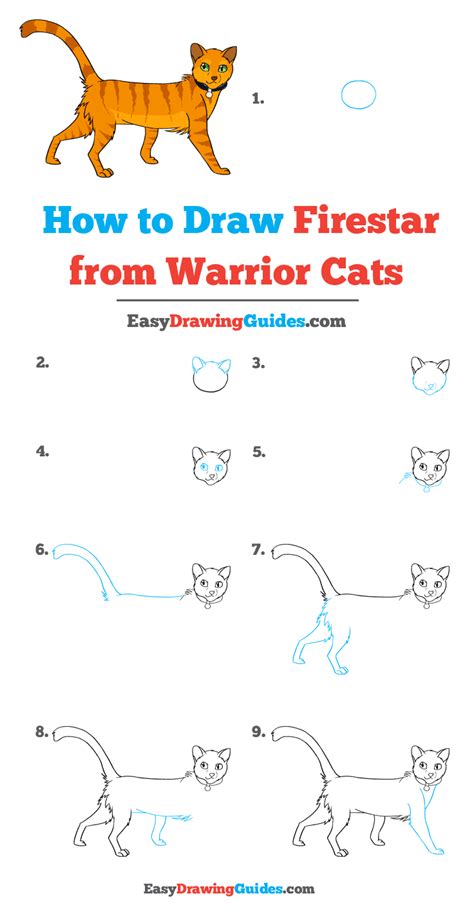 How To Draw Firestar From Warrior Cats Really Easy Drawing Tutorial