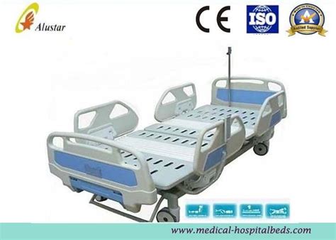 Abs Guardrail Function Adjustable Hospital Electric Icu Bed With Soft Connection Als E