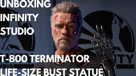 Unboxing Infinity Studios Terminator T 800 Life Size Bust Statue Youtube