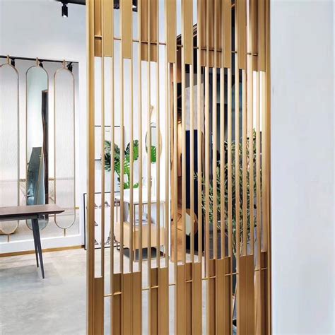 Fashion Apartment Metal Partition Wall Design Stainless Steel Screen In
