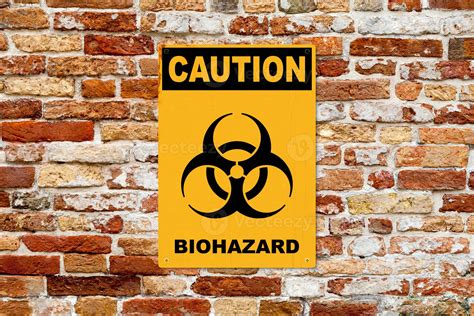 Caution Biohazard Sign 7448598 Stock Photo At Vecteezy