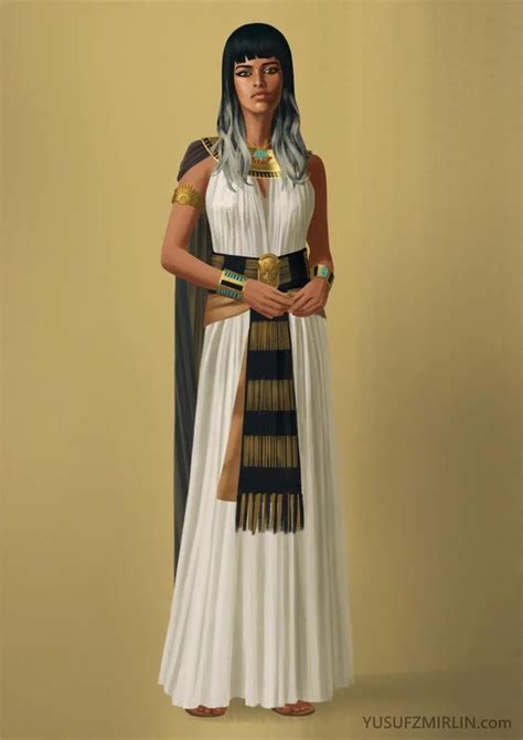 Oc Satiah Ancient Egyptian High Priestess Characterdrawing