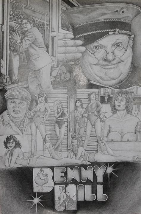 Benny Hill And The Hills Angels Drawing By Mark Harris