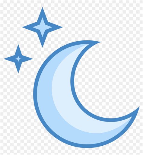 Moon And Stars Icon Moon Flat Icon Png Free Transparent Png Clipart