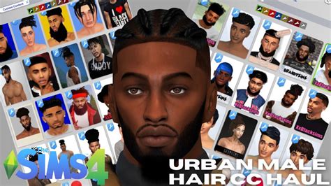 Sims 4 Urban Male Hair Cc Haul Urban Male Sims 4 Male Clothes Sims