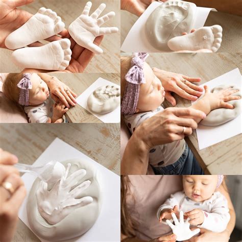 Baby Hand And Feet Casting Diy Casting Kit Footprint Baby Etsy