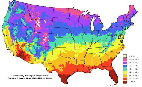 mapa del clima de estados unidos mapa de estados unidos
